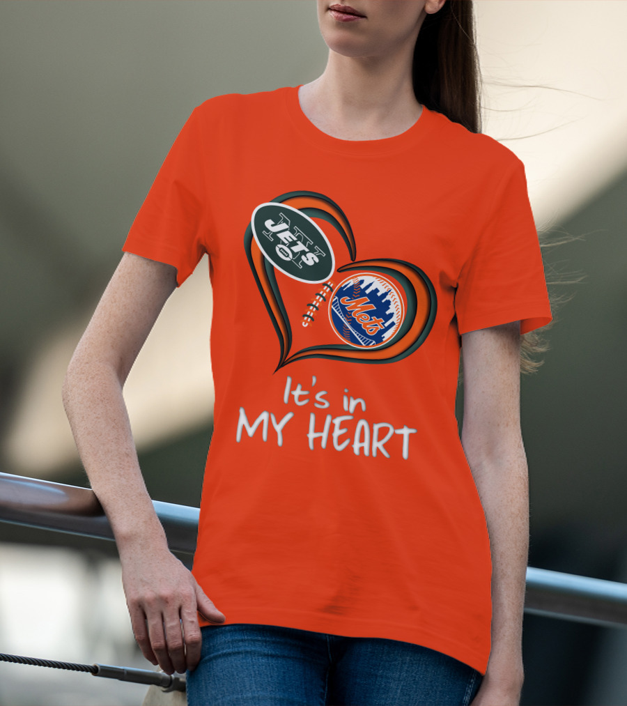 Jets Mets It's In My Heart T-Shirt