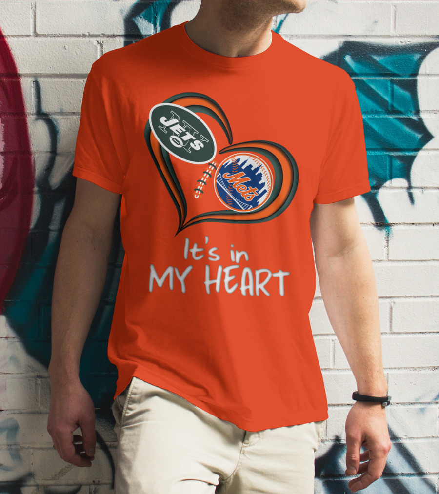 Jets Mets It's In My Heart T-Shirt