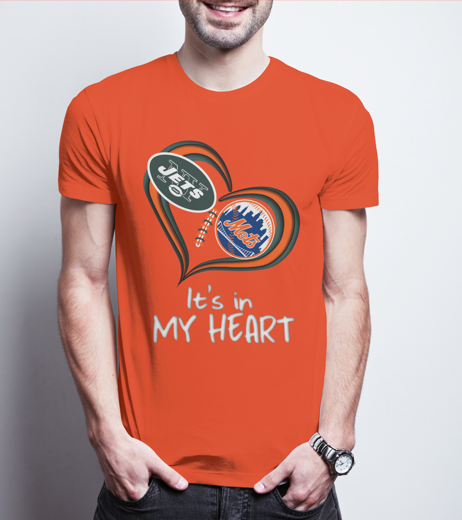 Jets Mets It's In My Heart T-Shirt