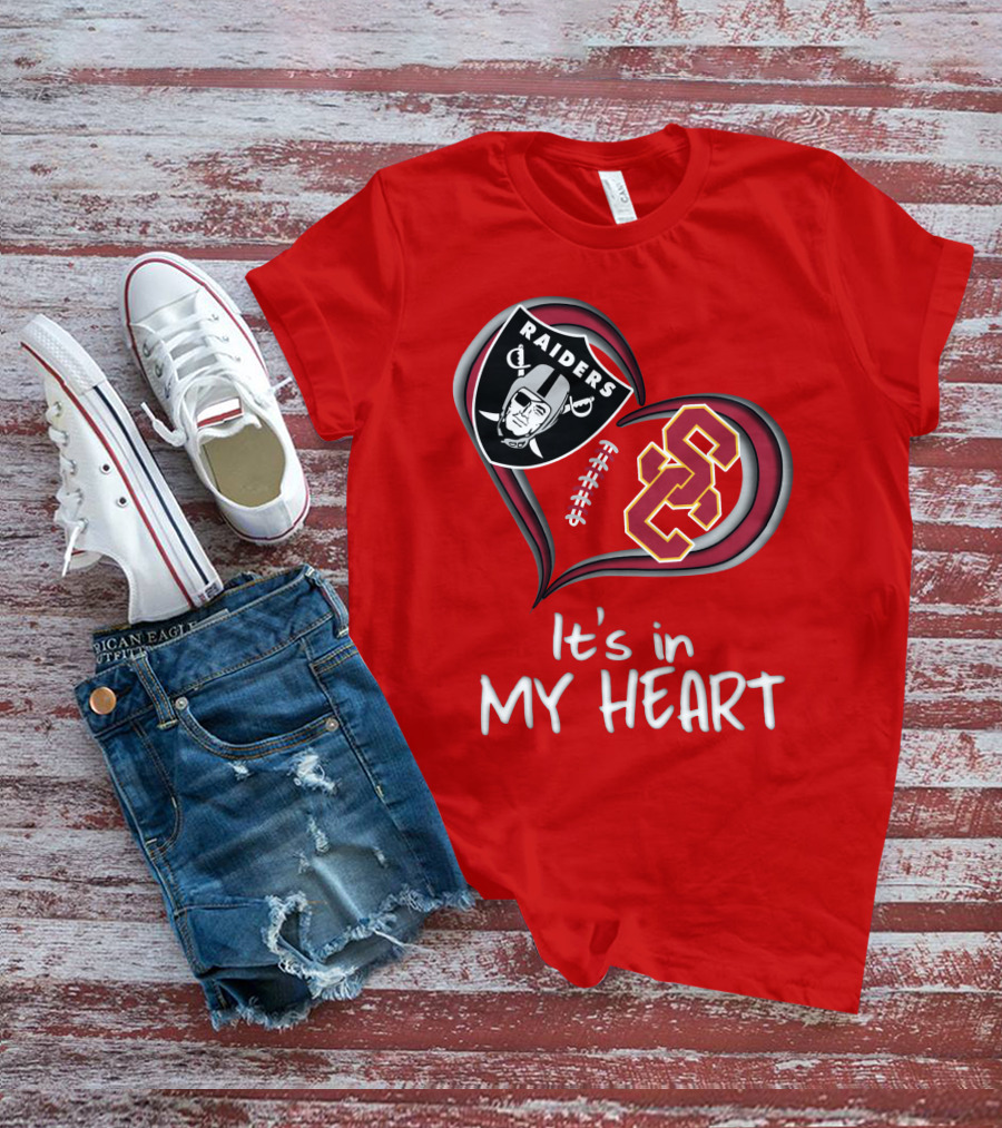 Raiders Trojans It's In My Heart T-Shirt