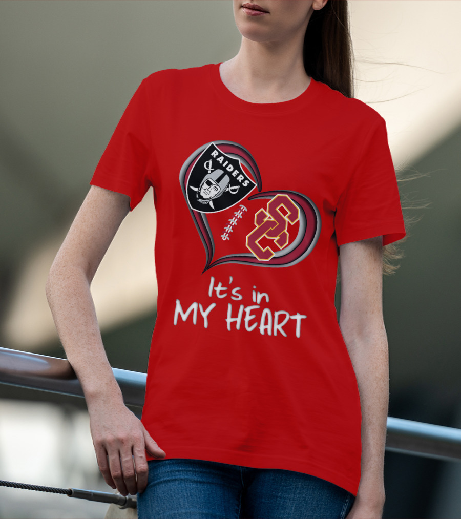 Raiders Trojans It's In My Heart T-Shirt