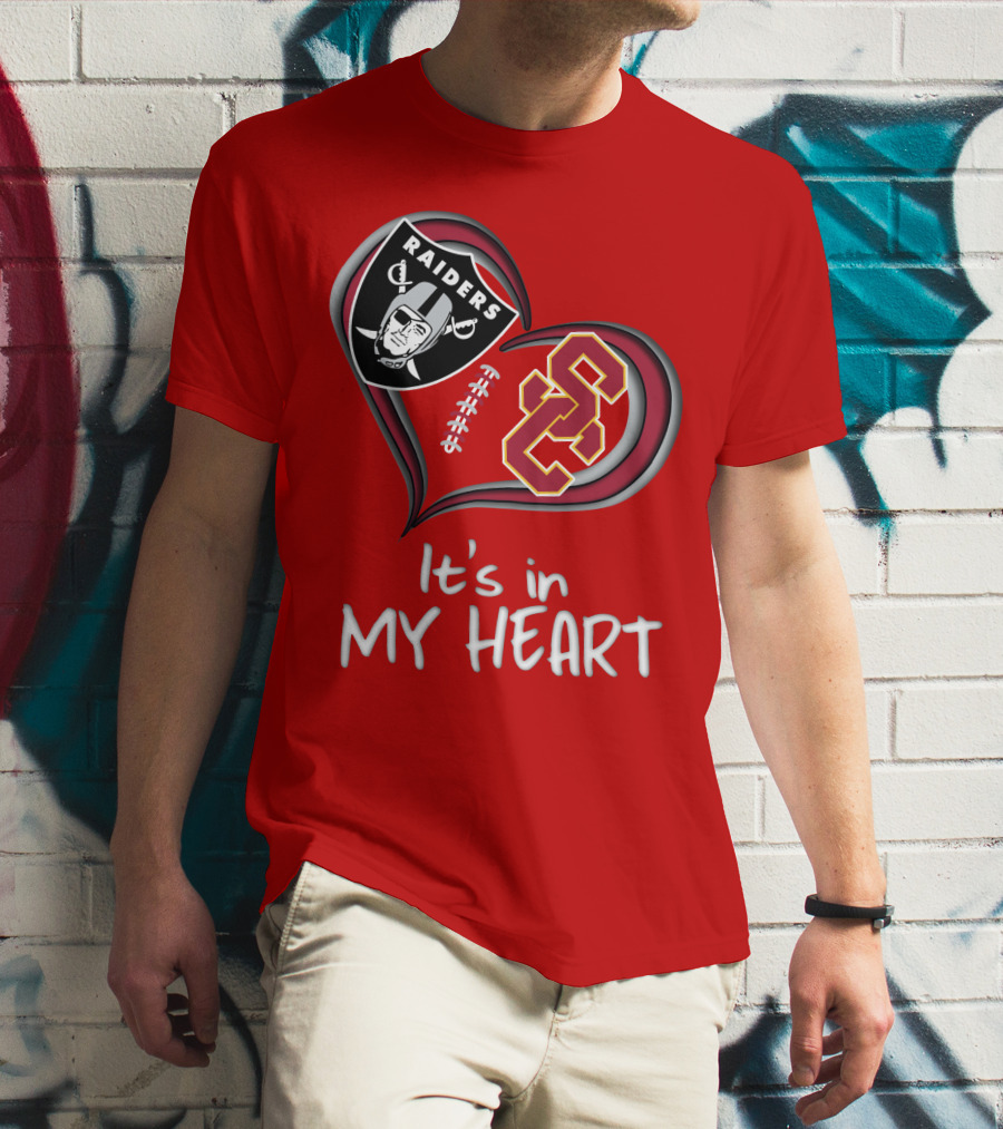 Raiders Trojans It's In My Heart T-Shirt
