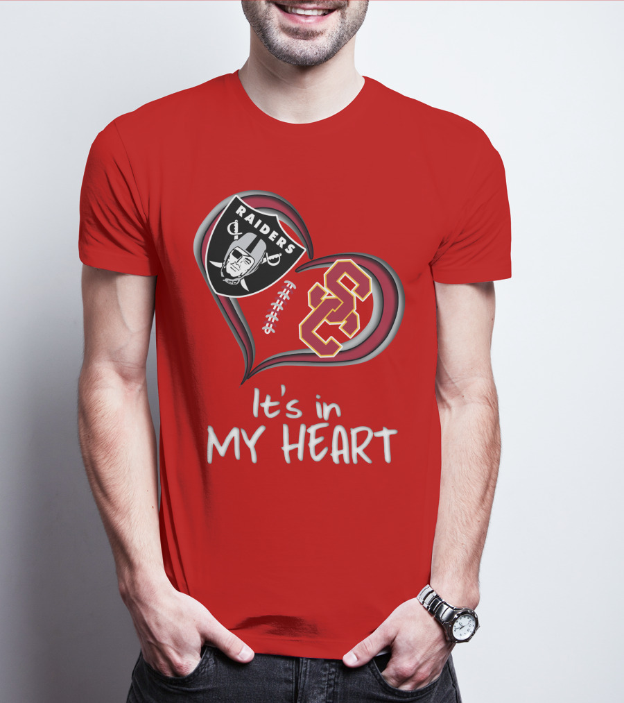Raiders Trojans It's In My Heart T-Shirt