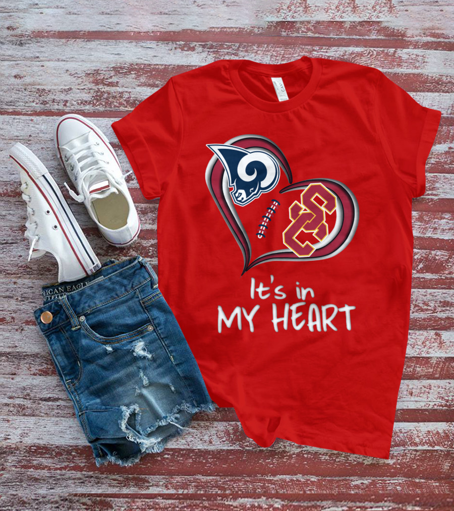 Rams Trojans It's In My Heart T-Shirt