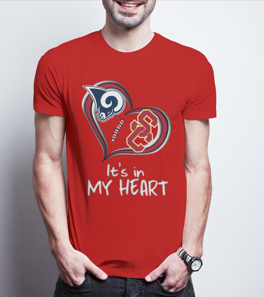Rams Trojans It's In My Heart T-Shirt