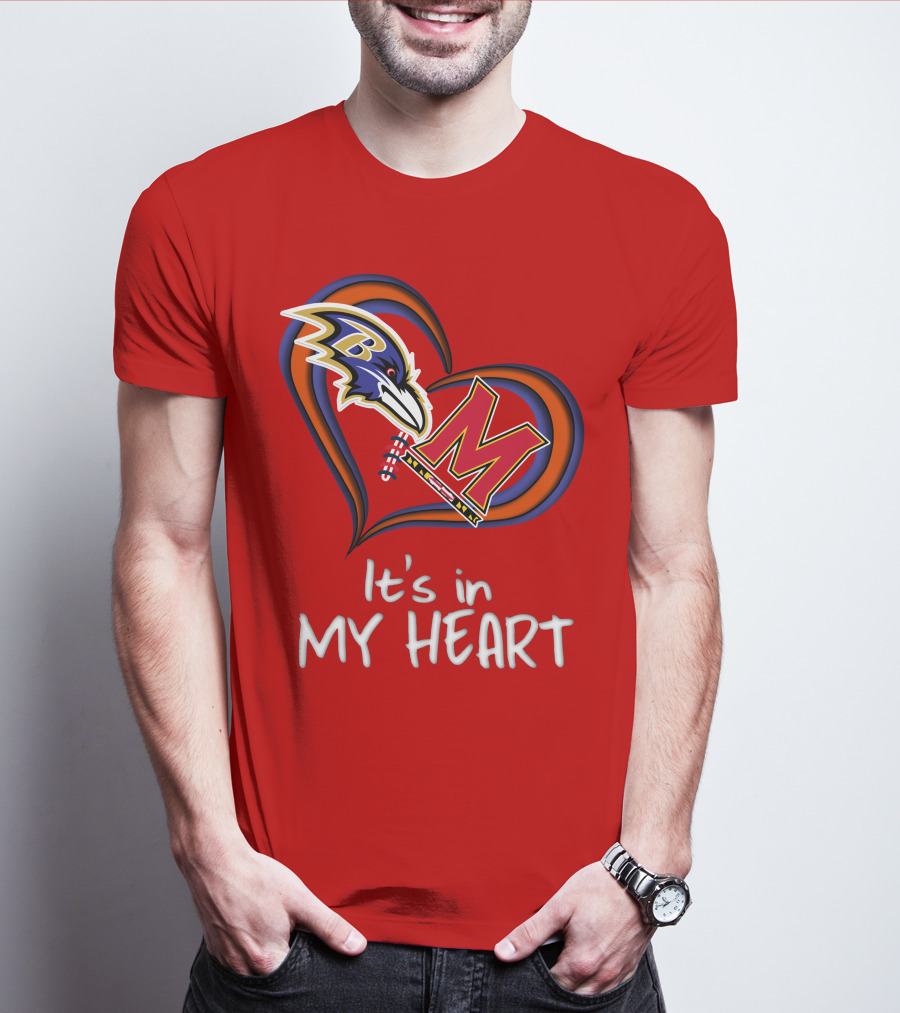 It's In My Heart Ravens Maryland T-Shirt
