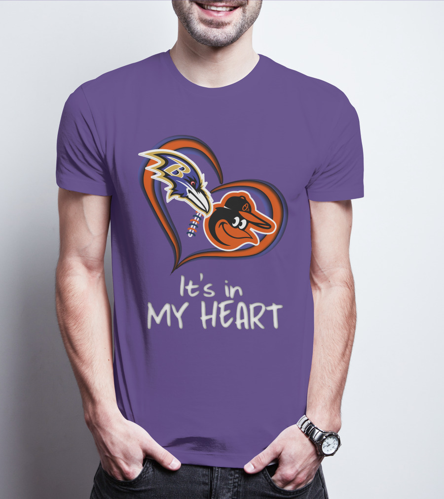 Ravens Orioles It's In My Heart T-Shirt