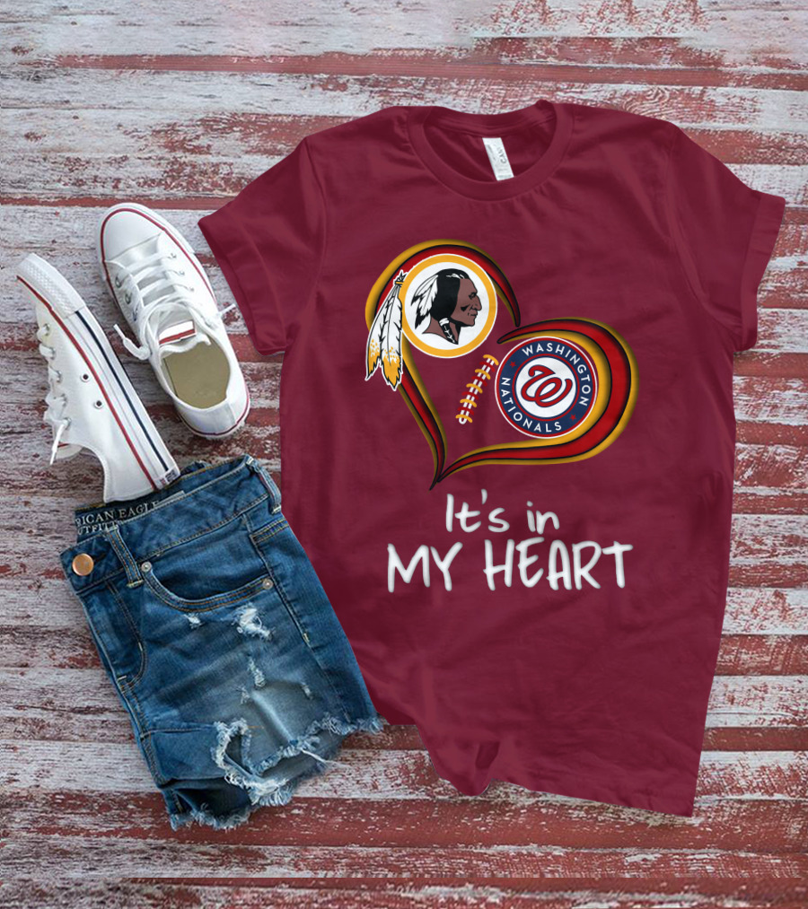 Washington Redskins Nationals It's In My Heart T-Shirt