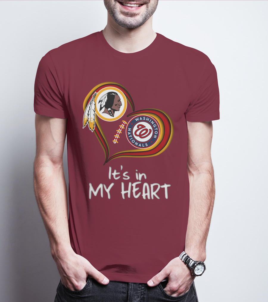 Washington Redskins Nationals It's In My Heart T-Shirt