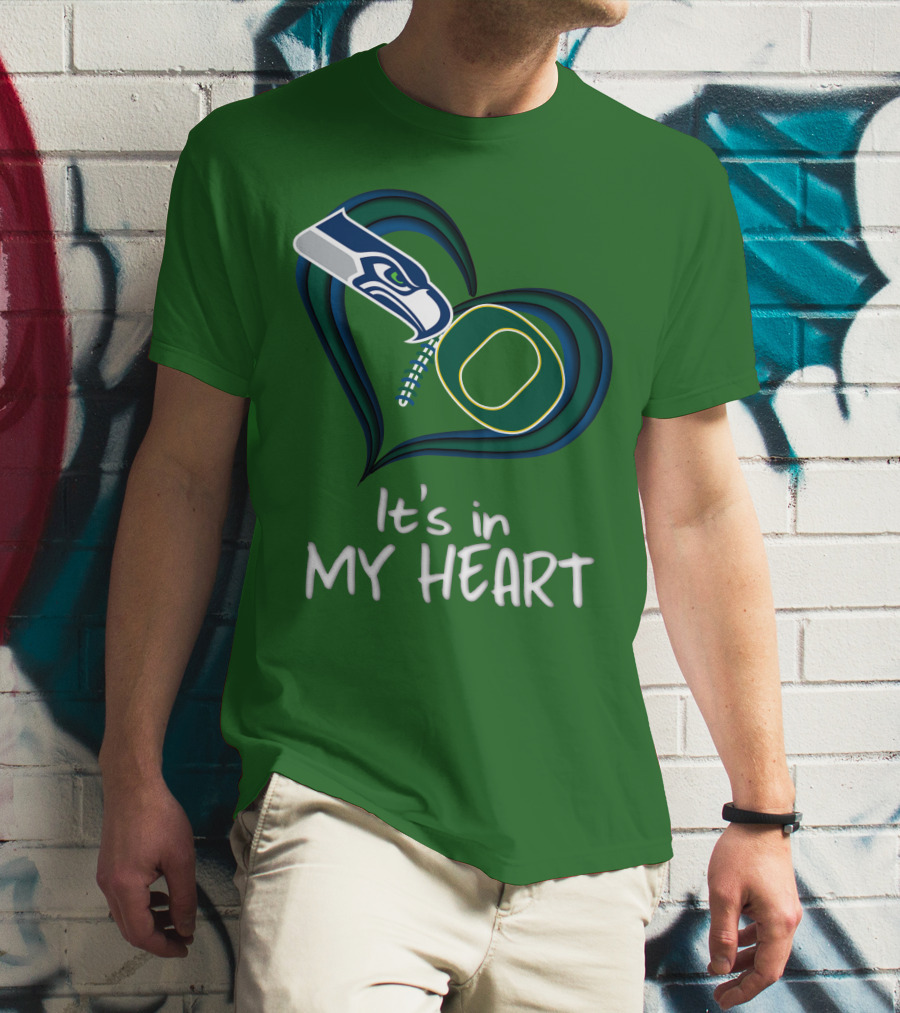 Seahawks Ducks It's In My Heart T-Shirt