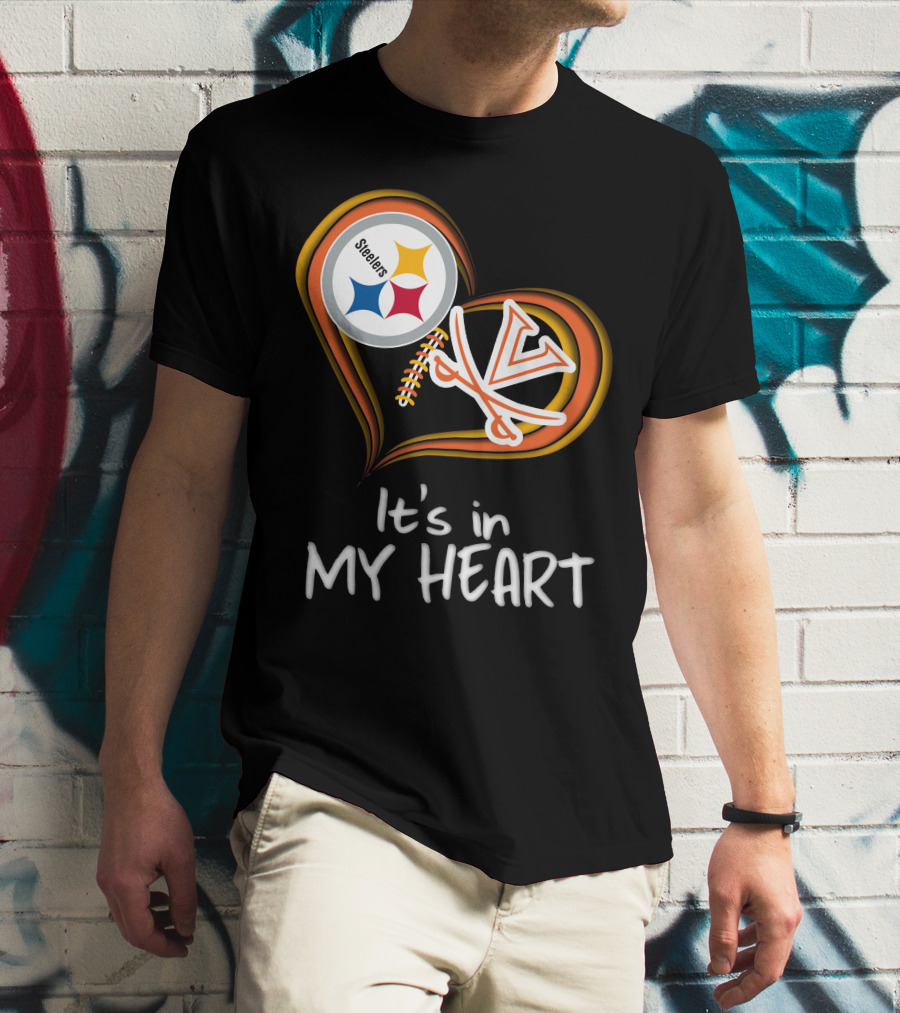 Steelers Virginia Cavaliers It's In My Heart T-Shirt