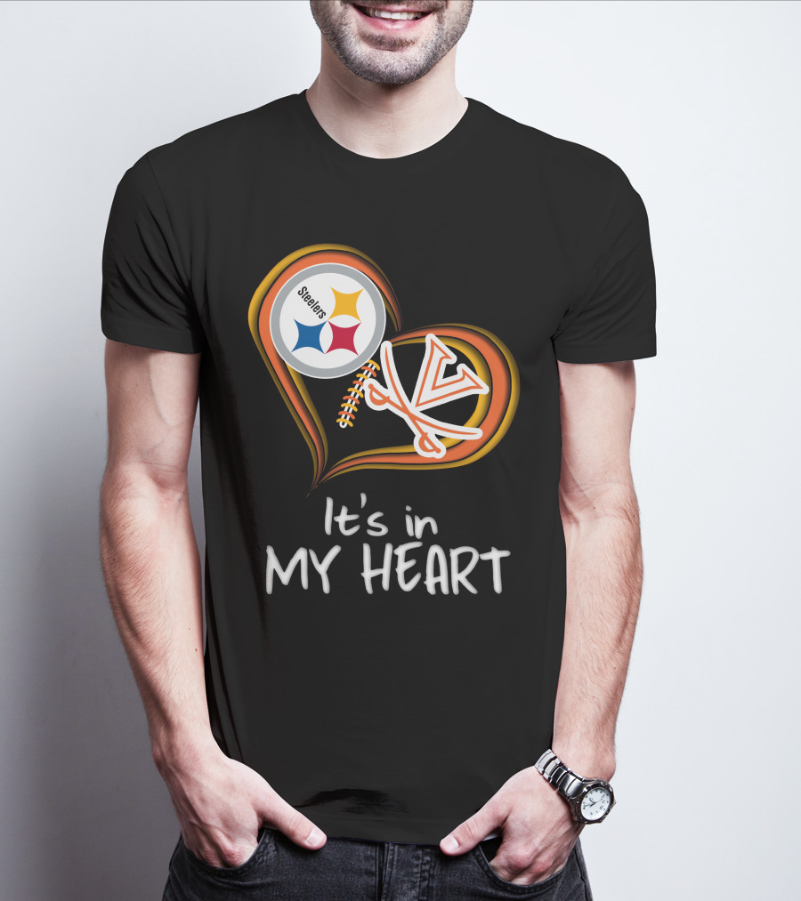 Steelers Virginia Cavaliers It's In My Heart T-Shirt