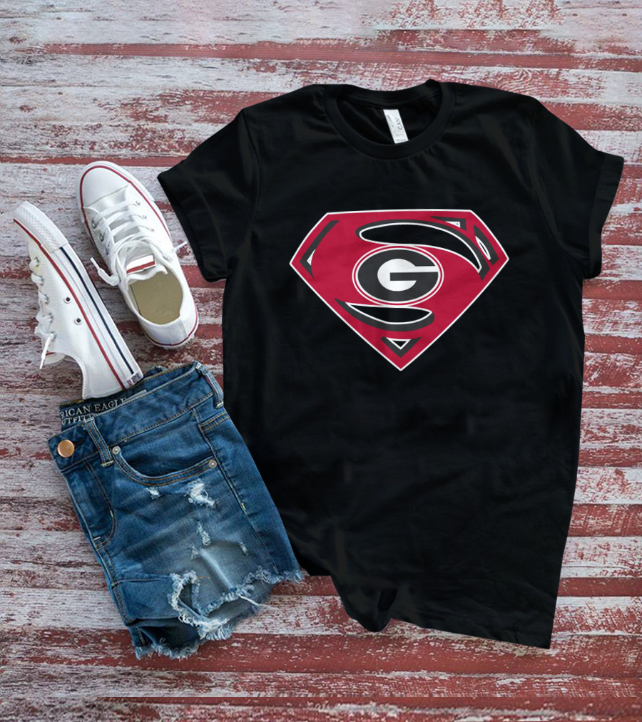 Georgia Bulldogs Superman T-Shirt