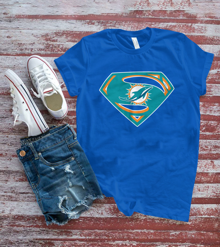 Miami Dolphins Super S Logo Mashup T-Shirt