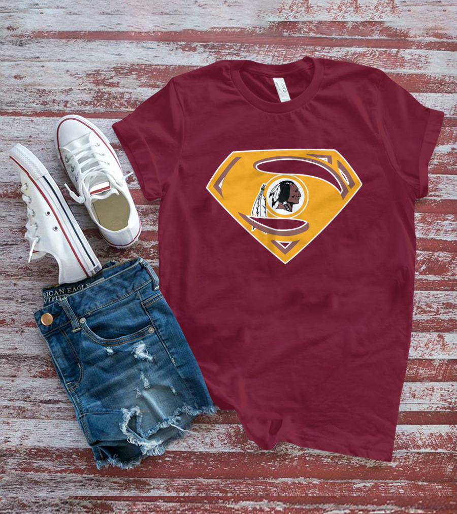 Redskins Superman Logo Mashup T-Shirt