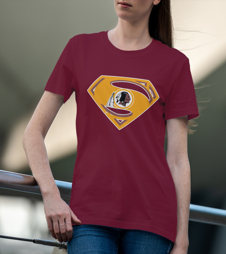 Redskins Superman Logo Mashup T-Shirt