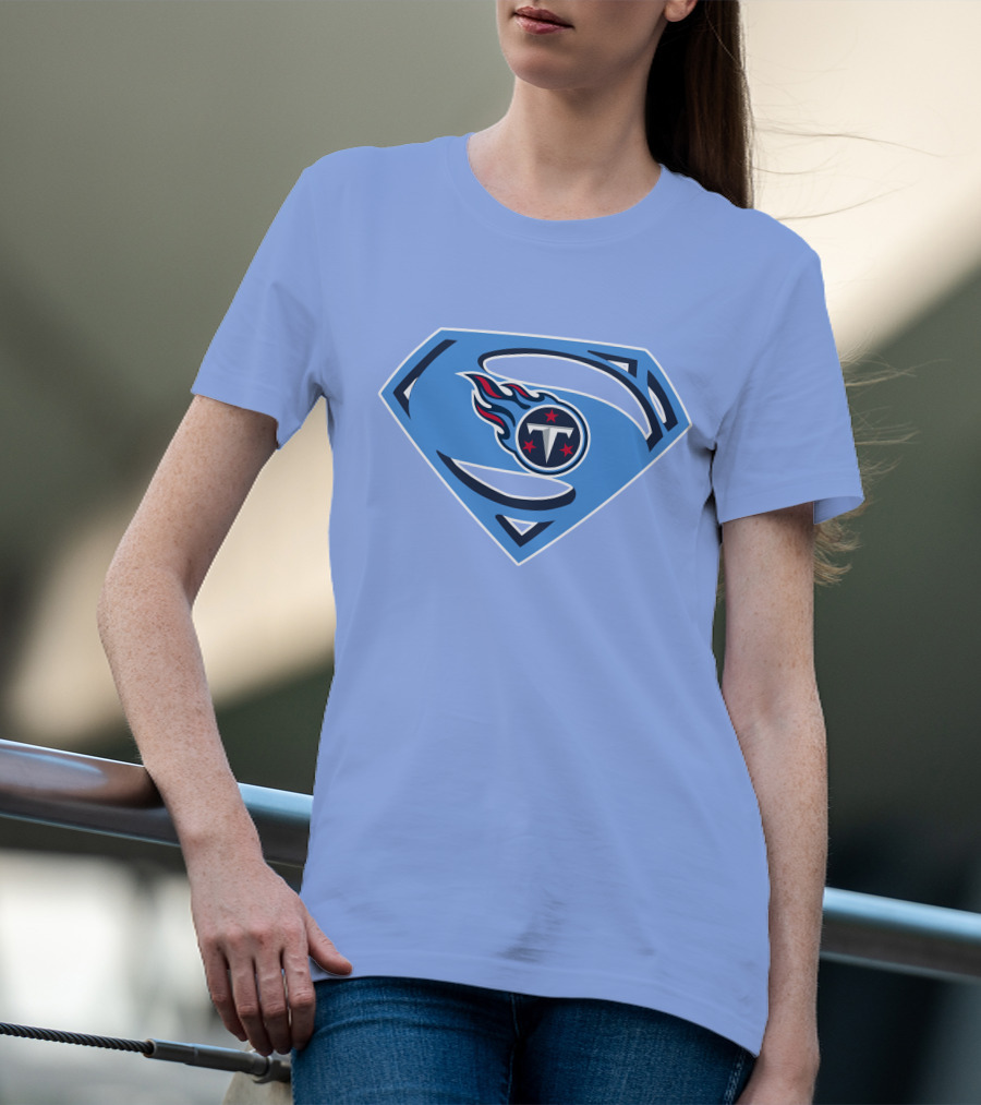 Tennessee Titans Superman Logo Fusion T-Shirt