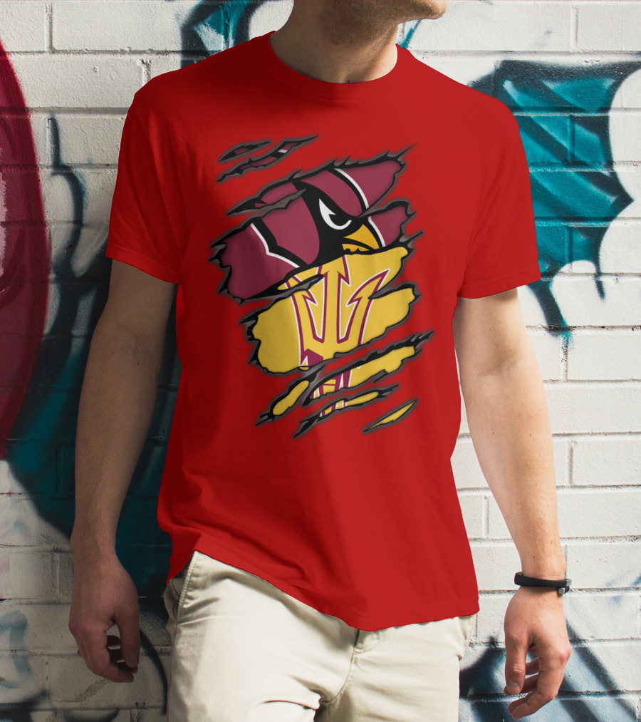 Arizona Cardinals State Sun Devils Fusion T-Shirt