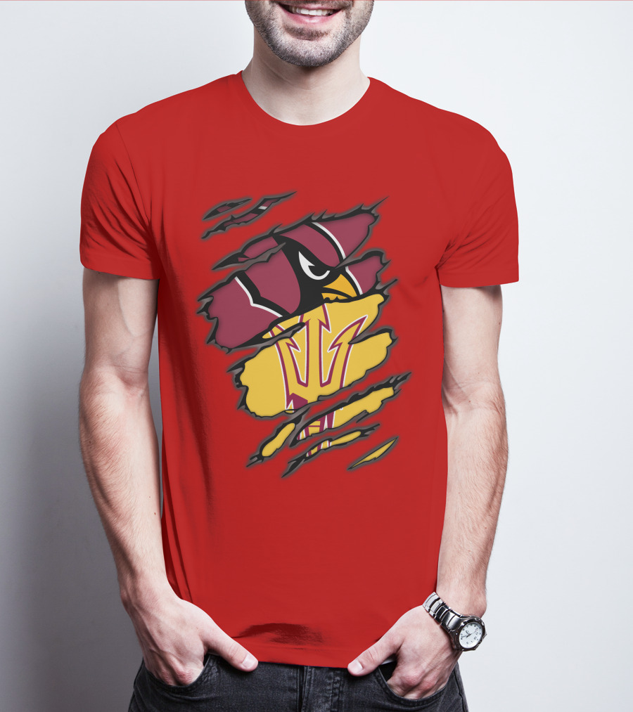 Arizona Cardinals State Sun Devils Fusion T-Shirt
