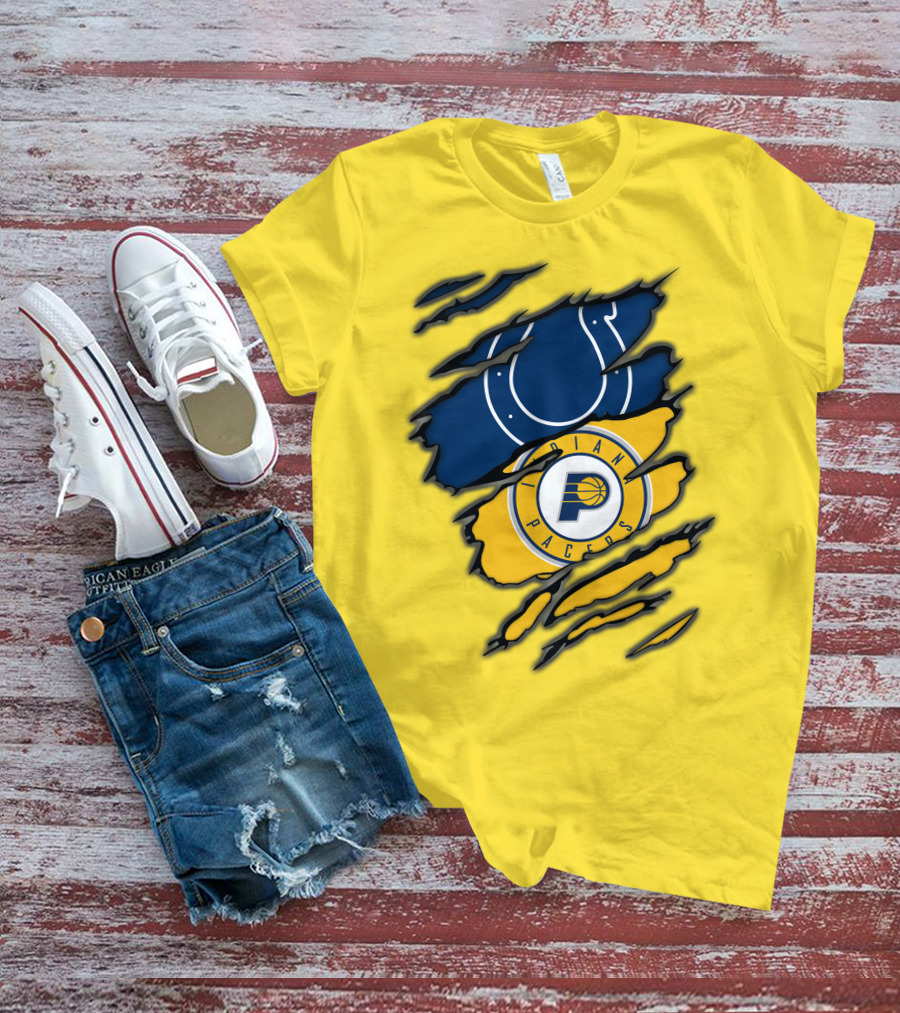 Indianapolis Colts Pacers Logos Collaboration T-Shirt