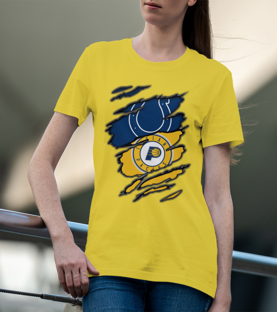Indianapolis Colts Pacers Logos Collaboration T-Shirt