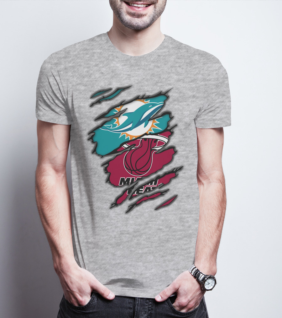 Miami Dolphins Miami Heat T-Shirt