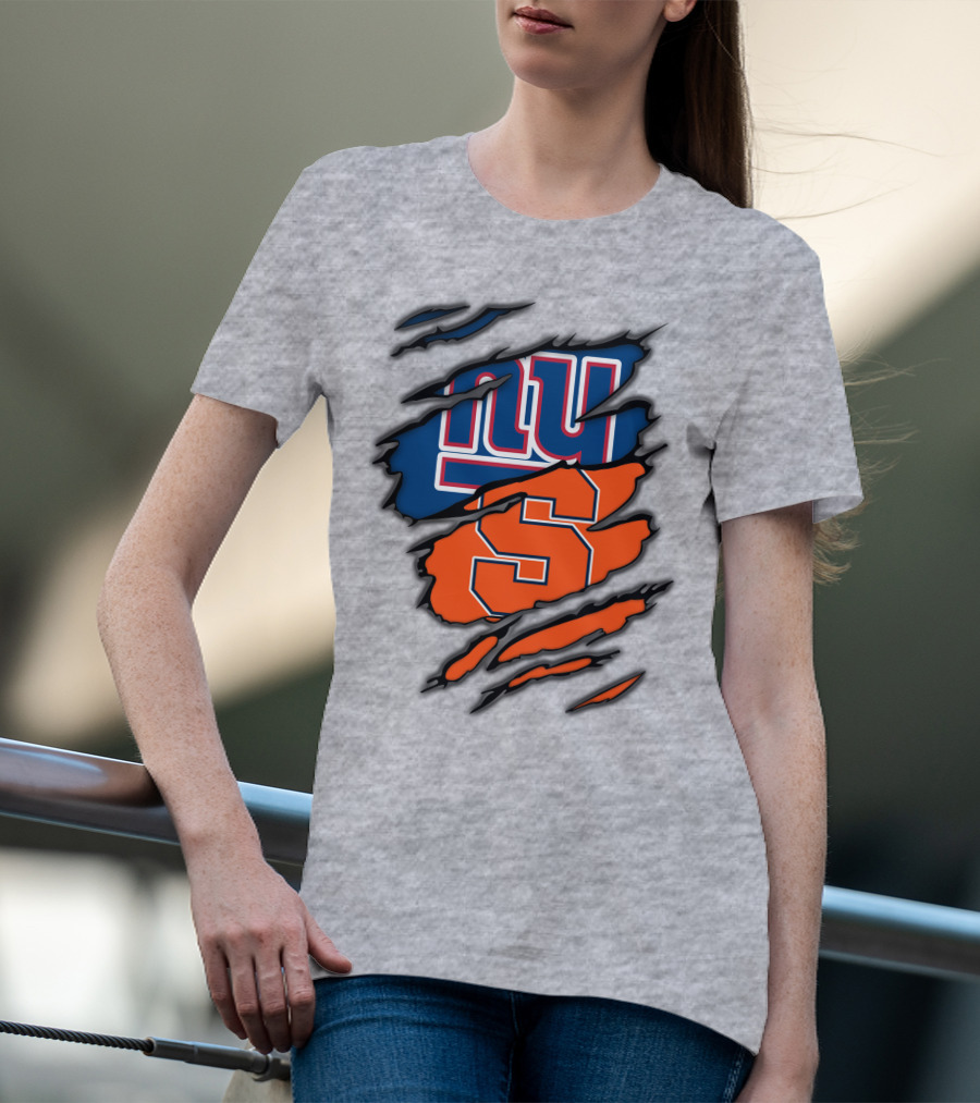 New York Giants Syracuse Crossover Logo Integration T-Shirt