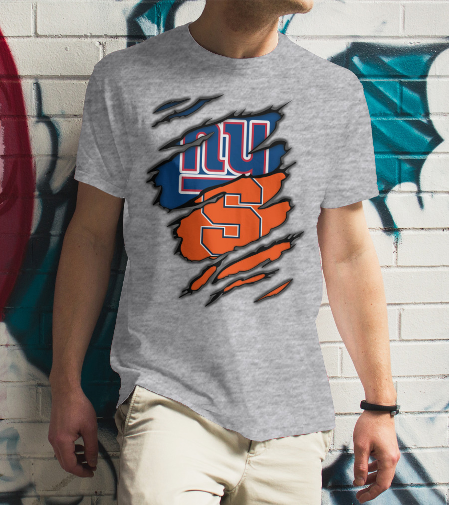 New York Giants Syracuse Crossover Logo Integration T-Shirt