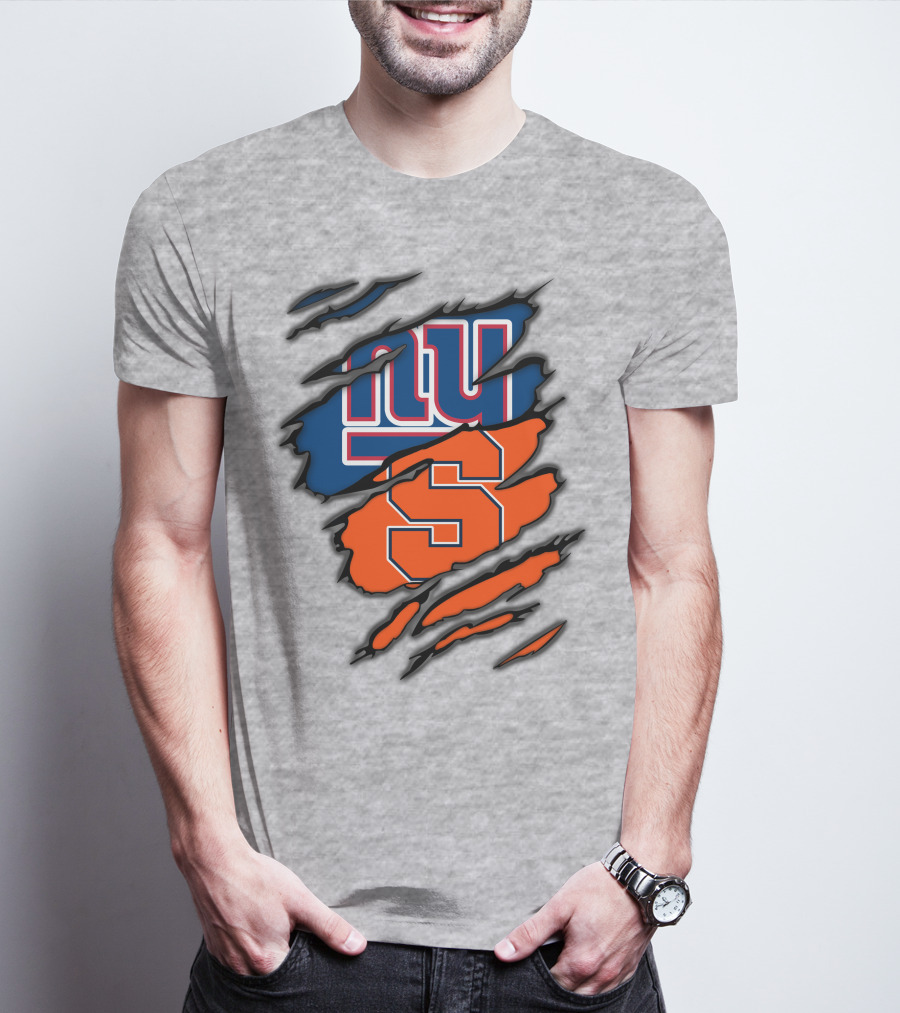 New York Giants Syracuse Crossover Logo Integration T-Shirt