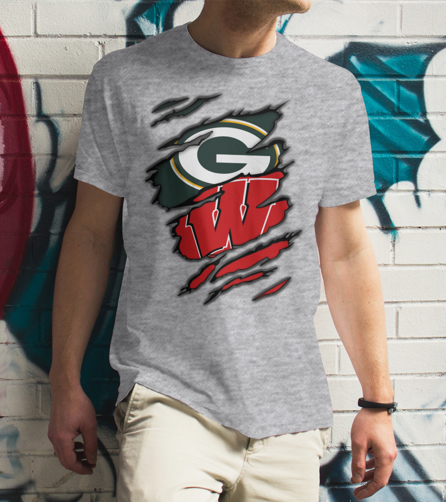Packers Badgers Green Bay Wisconsin Football Fans T-Shirt