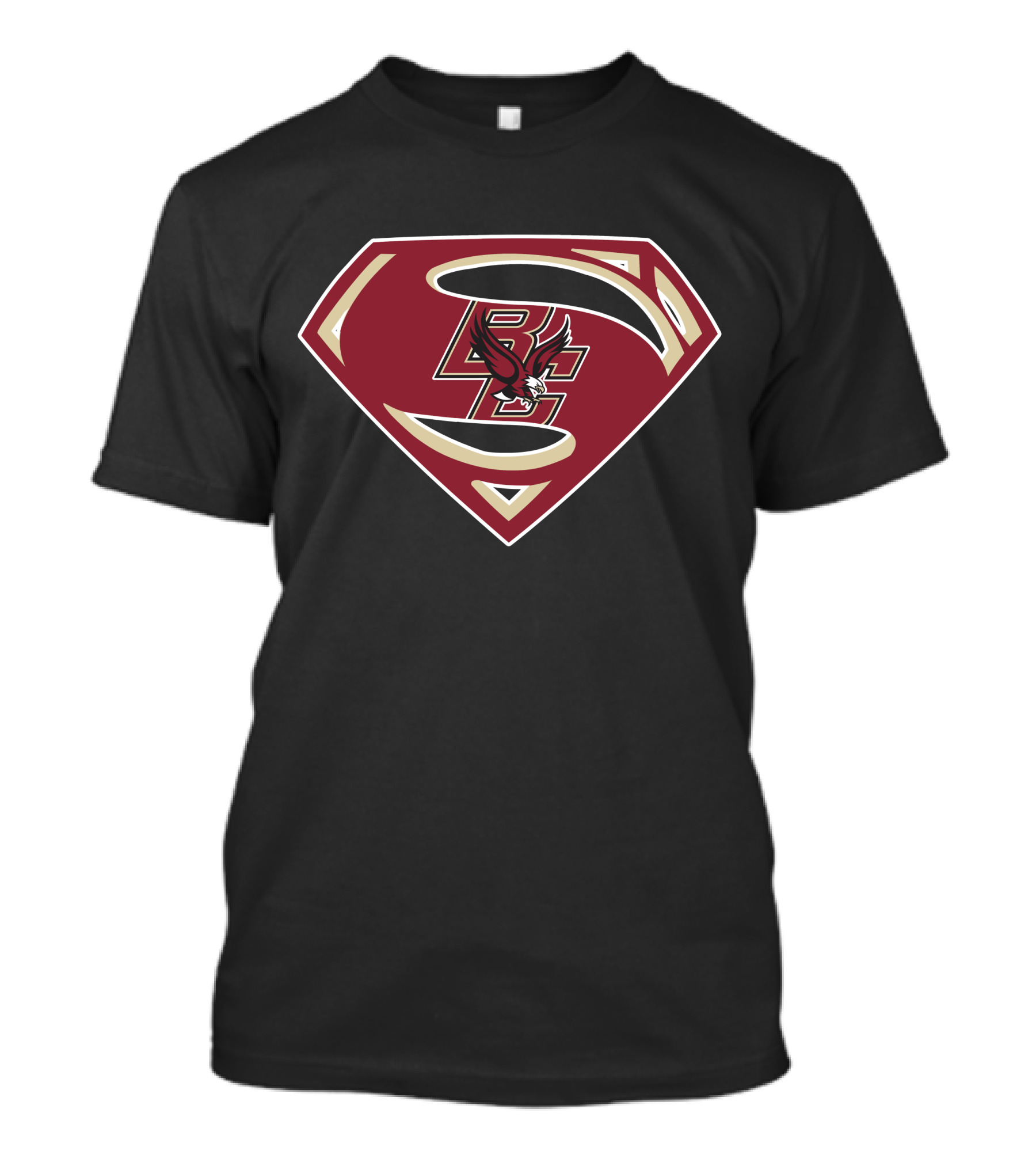 Boston College Superman Logo Eagle Emblem T-Shirt