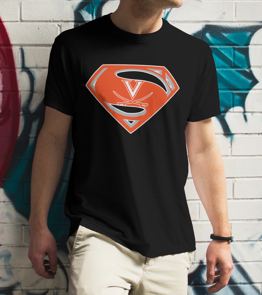 Superman Virginia Cavaliers T-Shirt