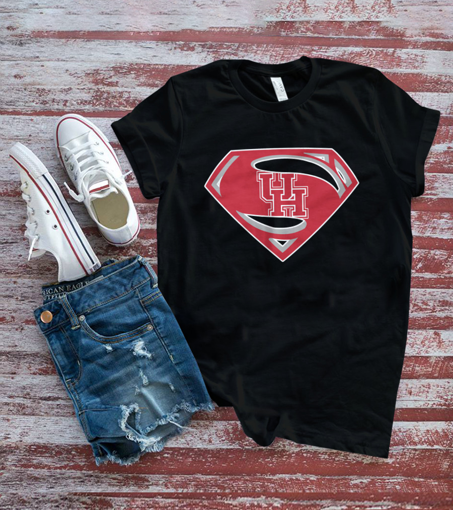 Superman UH Logo University Of Houston Crest T-Shirt