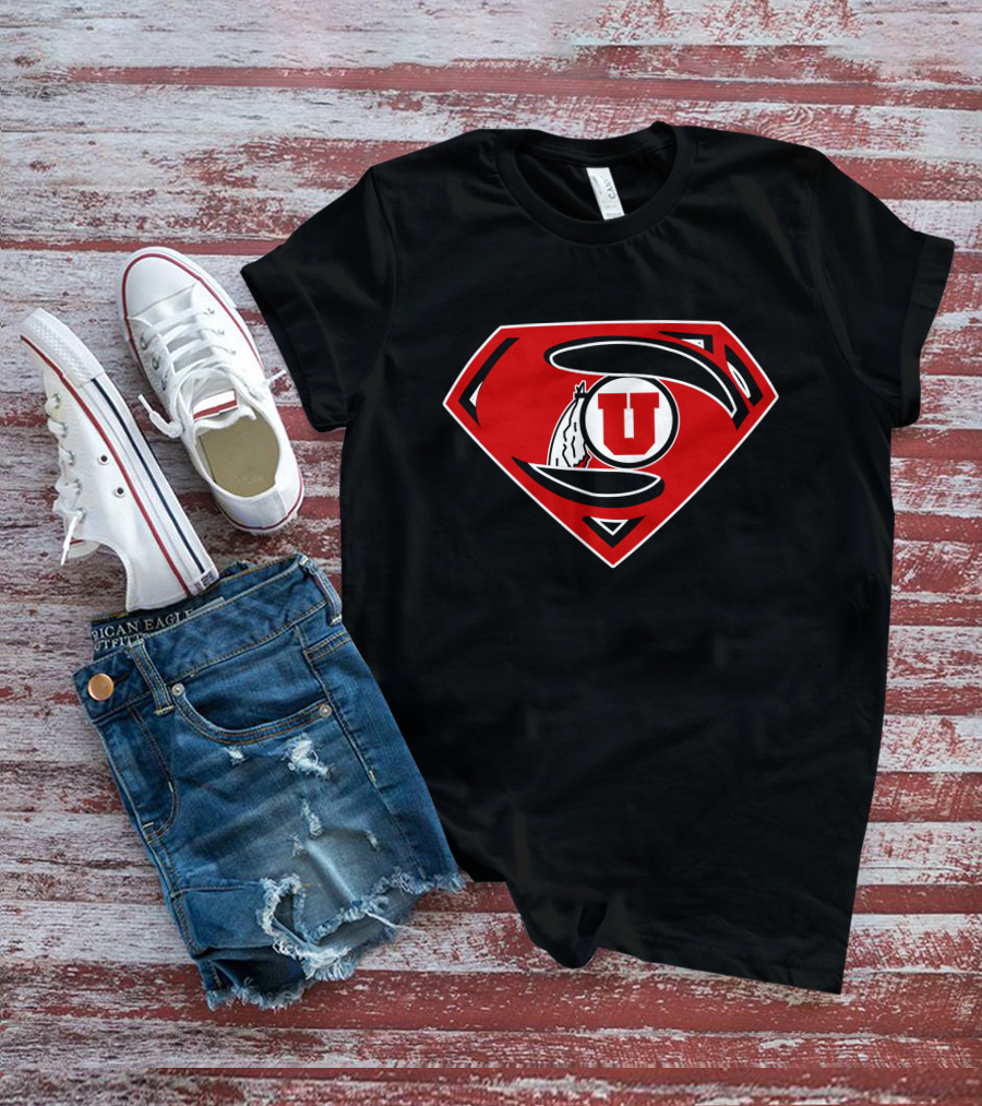 University Of Utah Superman Logo Utes T-Shirt