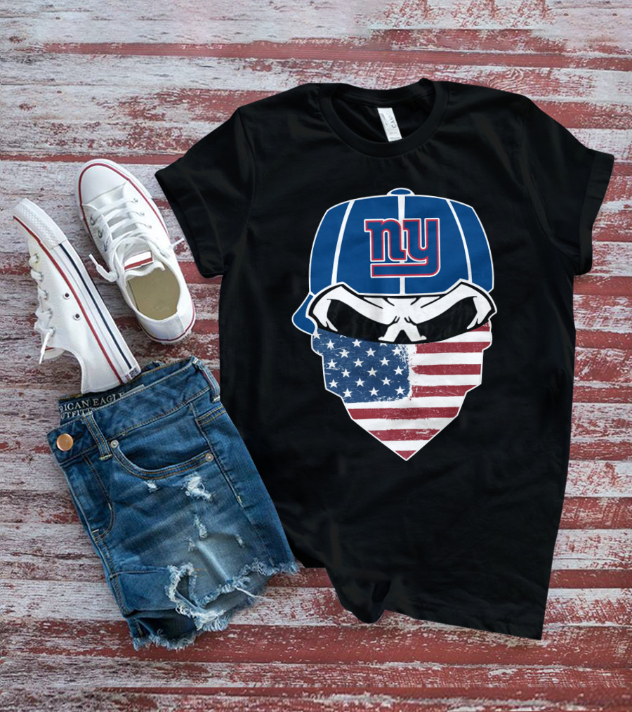 New York Giants American Flag Bandana T-Shirt