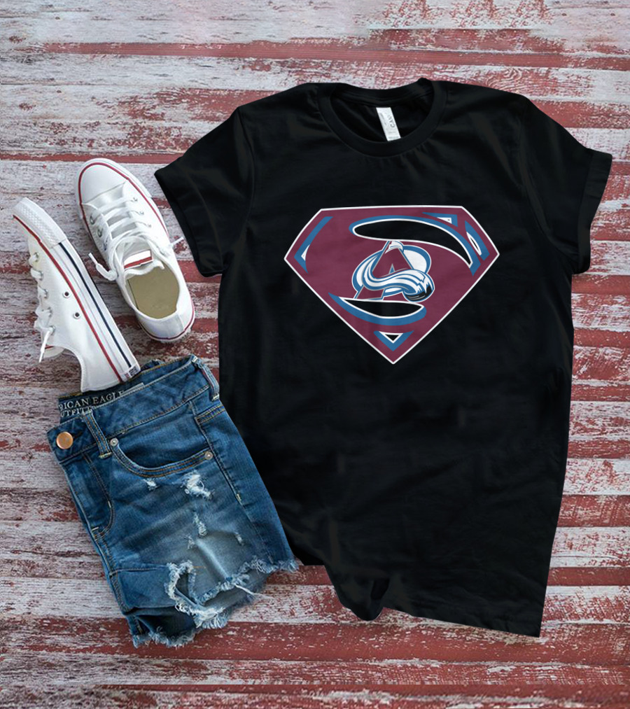 Superman Colorado Avalanche Logo Mashup T-Shirt