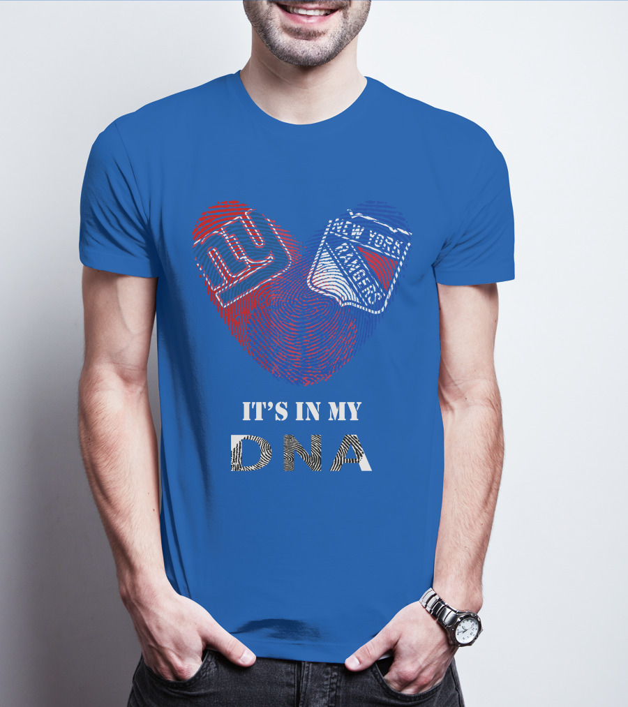 Giants New York Rangers It's In My Dna T-Shirt