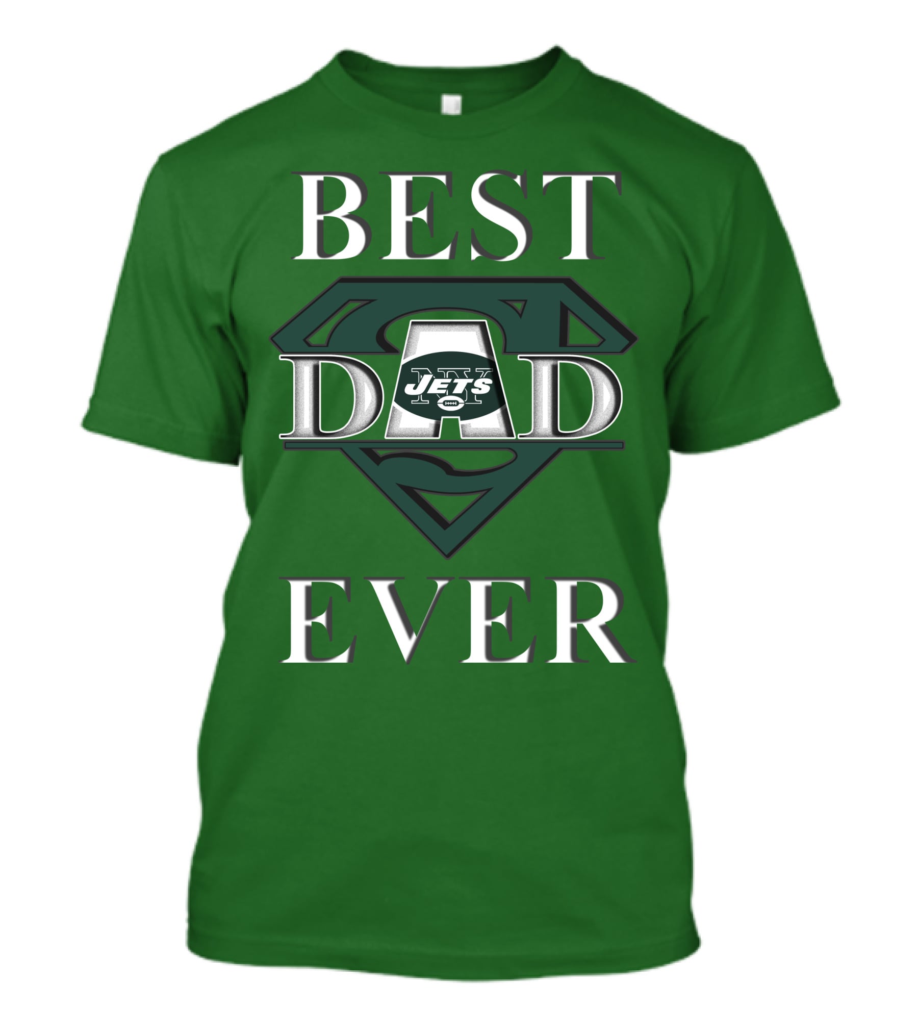 Best Dad Ever Jets Super Dad T-Shirt