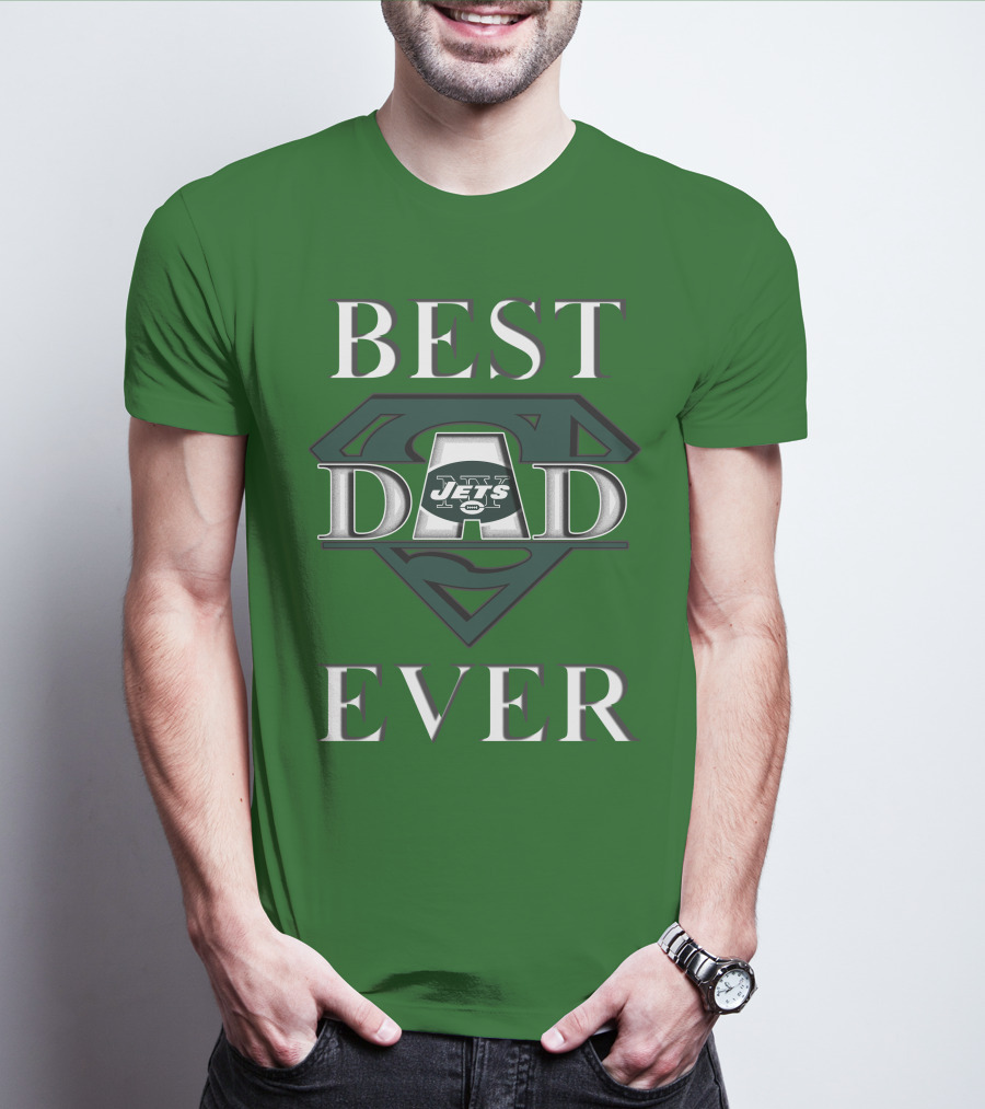 Best Dad Ever Jets Super Dad T-Shirt