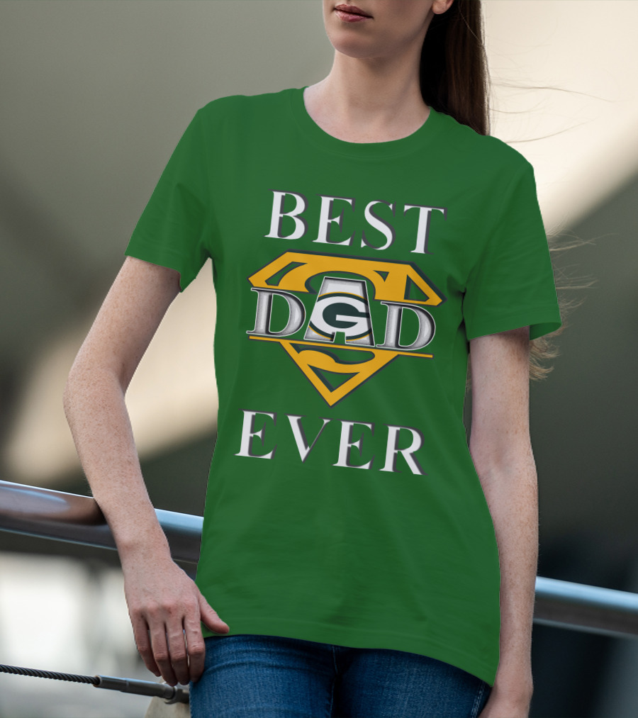 Best Dad Ever Packers Super Dad T-Shirt