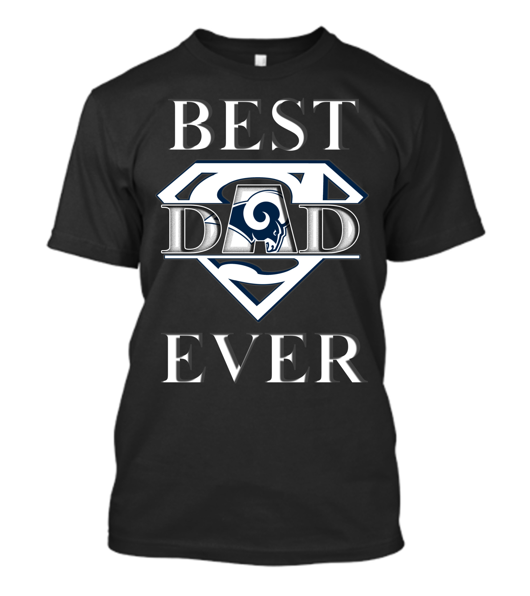 Best Dad Ever Rams Super Hero T-Shirt