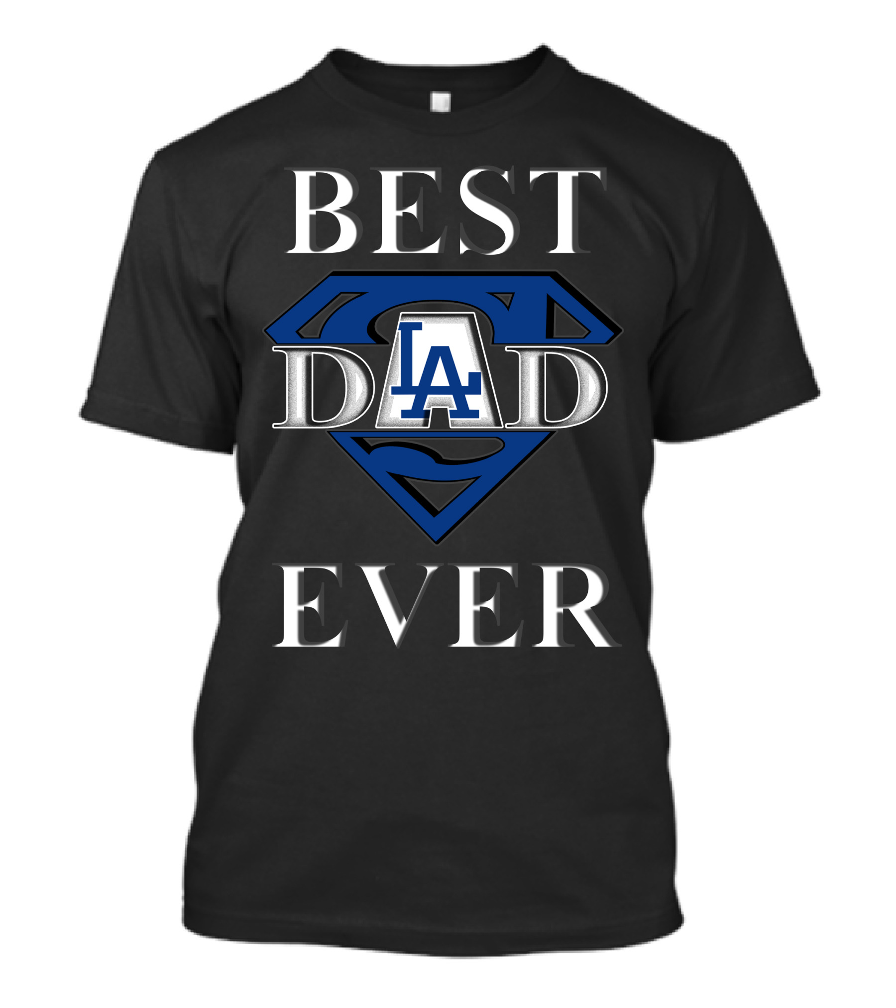 BEST DAD EVER LA Dodgers Superman T-Shirt