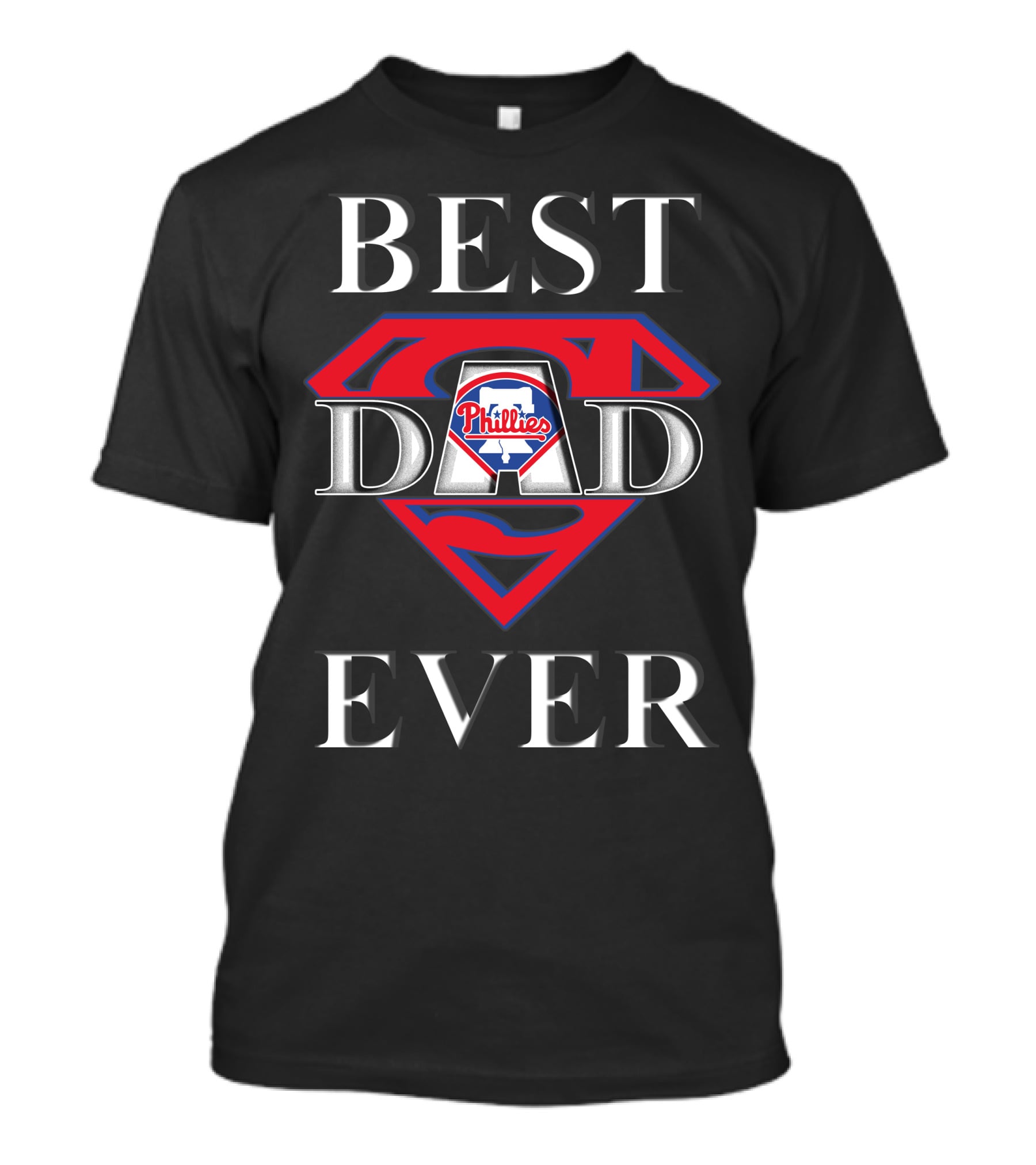 Best Dad Ever Phillies Superman T-Shirt