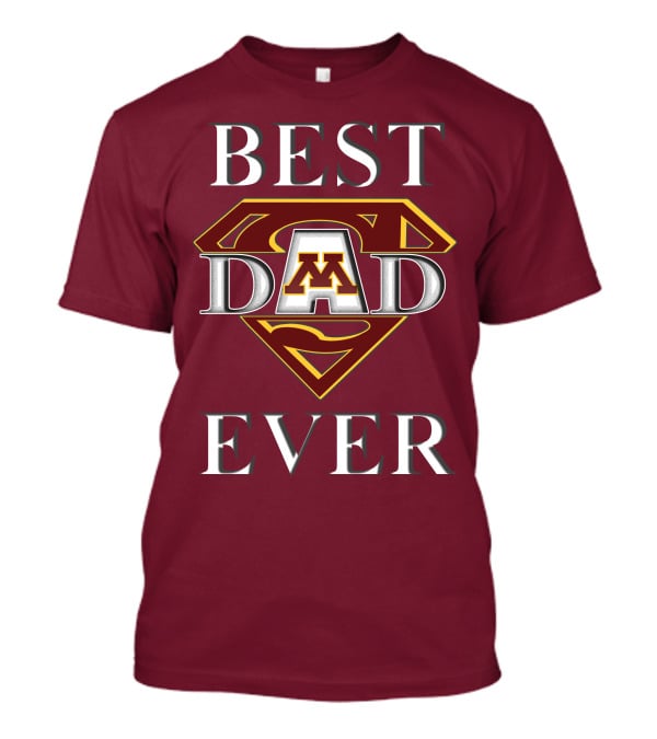 Minnesota Golden Gophers Best Dad Ever Superman T-Shirt