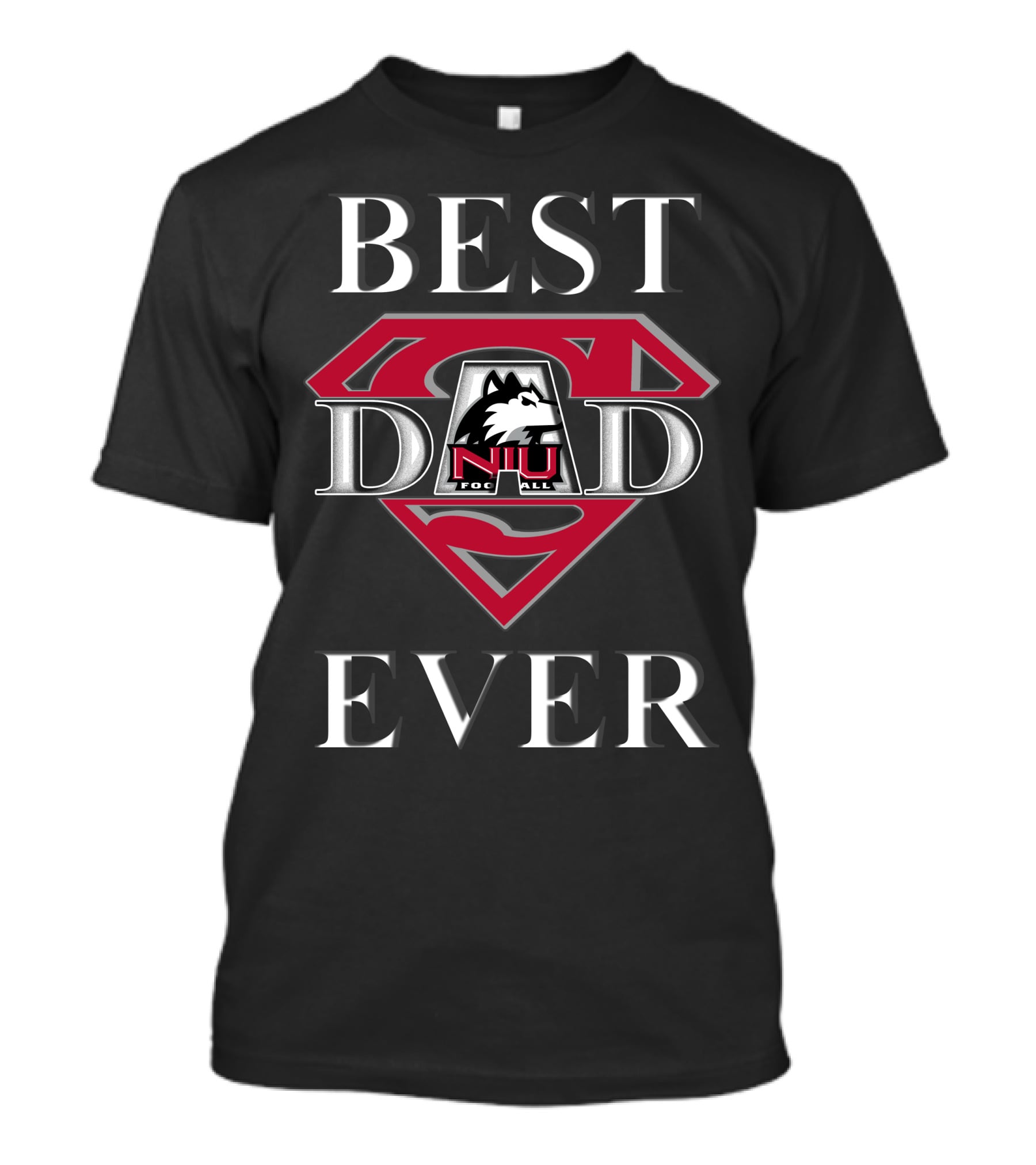 Best Dad Ever Northern Illinois Huskies Football Super Dad T-Shirt