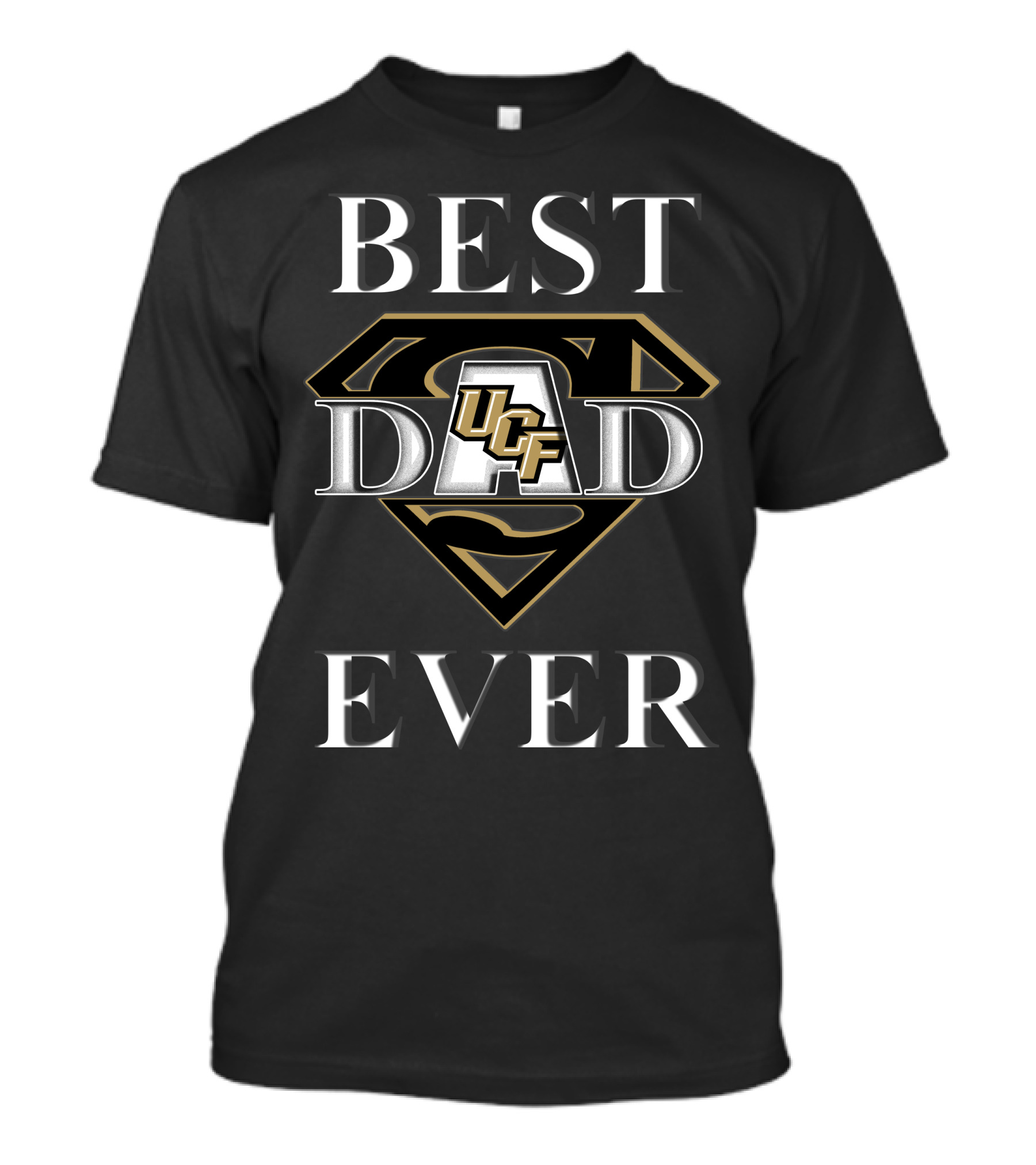 BEST DAD EVER UCF Knights Logo Super Dad T-Shirt