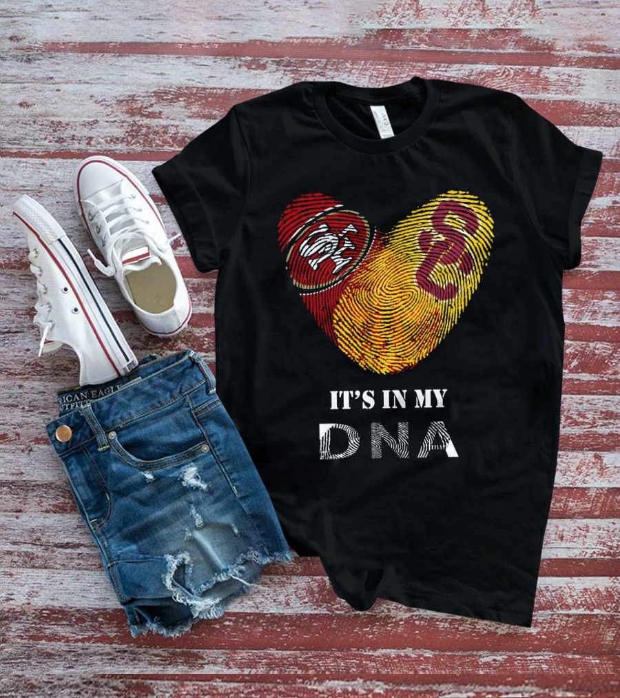 49ers And Usc Trojans It's In My Dna T-Shirt