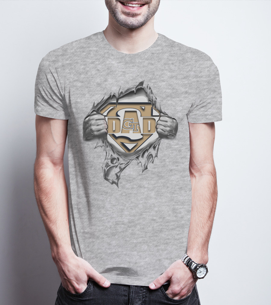 Georgia Tech Yellow Jackets Gt Super Dad T-Shirt
