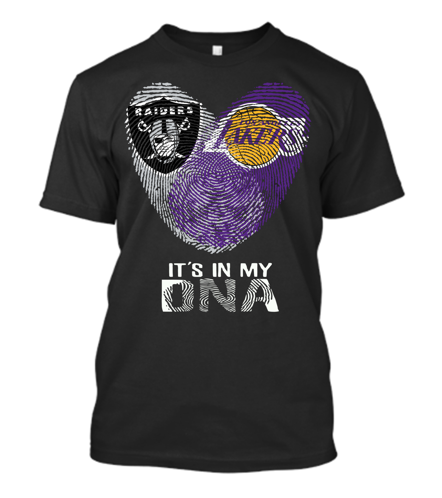 Raiders Los Angeles Lakers It's In My DNA T-Shirt