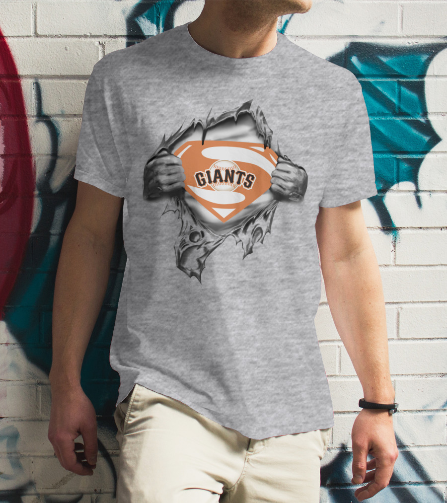 Giants Baseball Superhero T-Shirt
